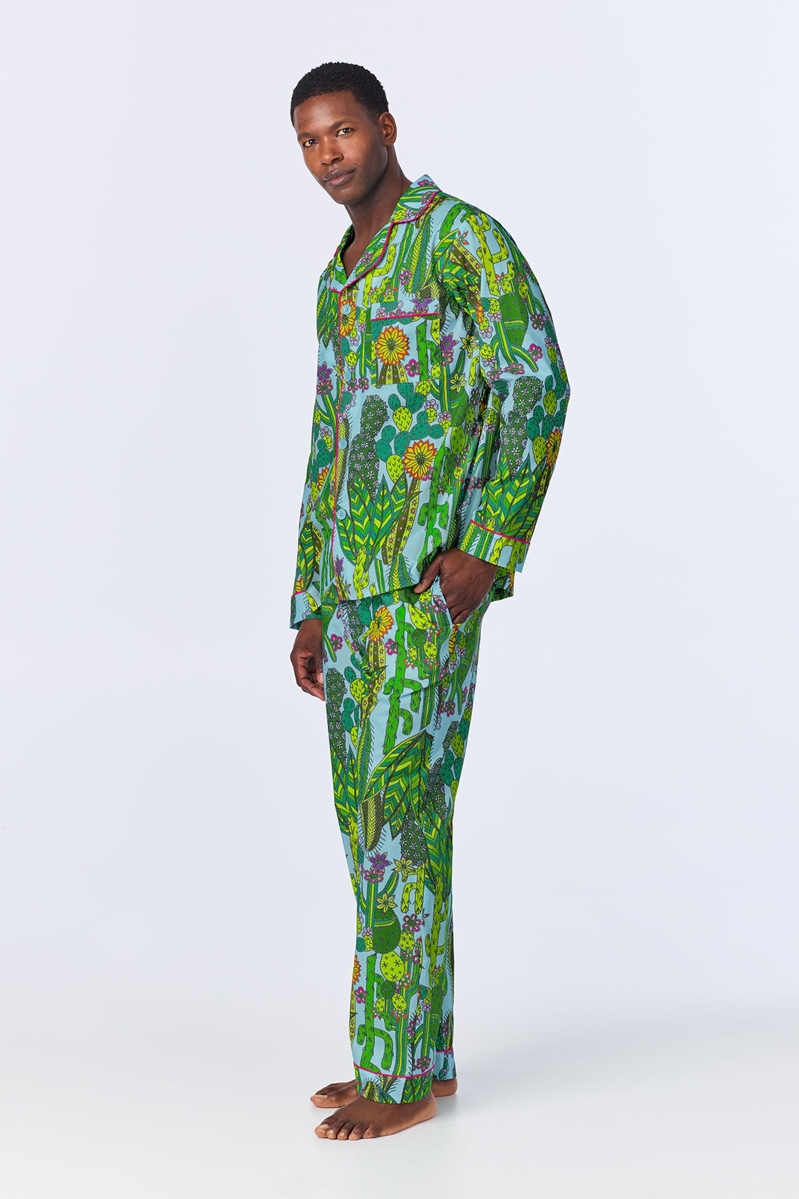 Men's Classic PJ Set - Cactus Poplin