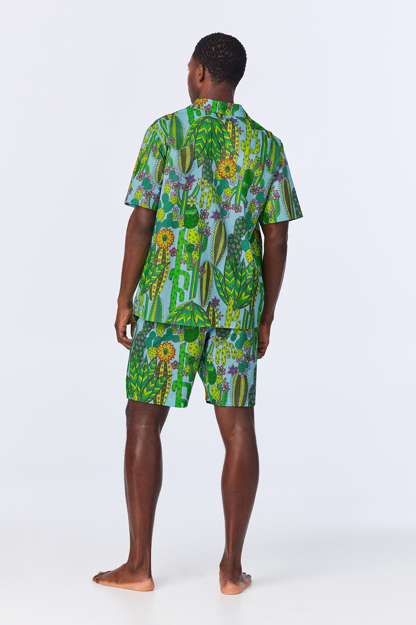 Men's Boxer PJ Set - Cactus Poplin