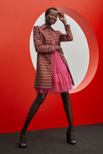 ASHER COAT in RUQA RED MULTI additional image 7