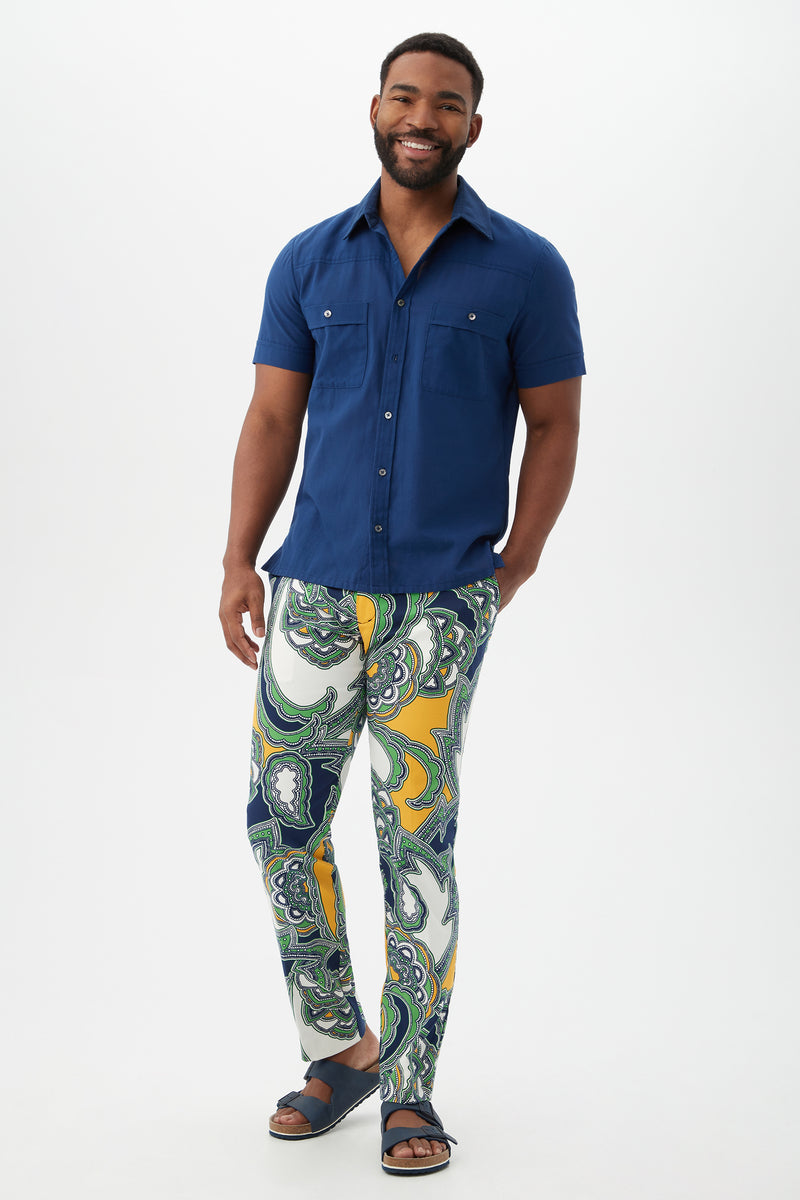 CLYDE SLIM TROUSER in MULTI additional image 2