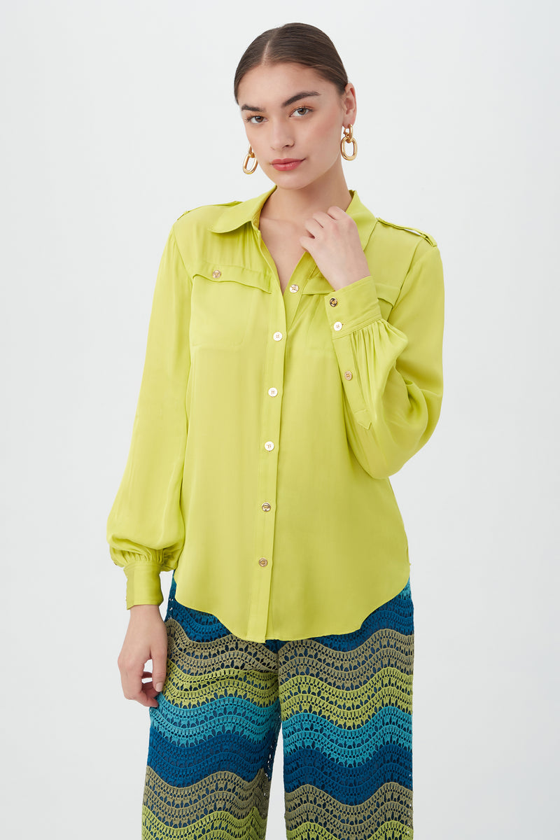 ASTORIA TOP in LAGUARDIA LIME additional image 4