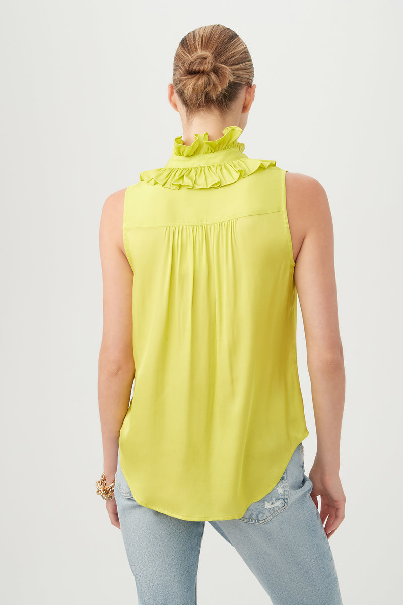 CINZIA TOP in LAGUARDIA LIME additional image 1