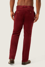 DIRK STRAIGHT LEG TROUSER in WINE additional image 2