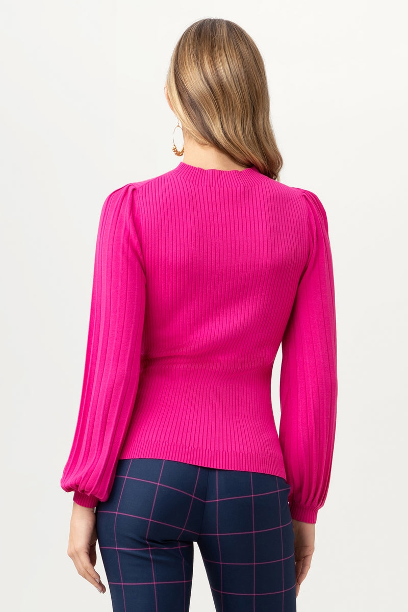 GLOSSY SWEATER in TRINA PINK additional image 1