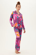 EVENING BLOOM LONG SLEEVE CLASSIC PJ SET in MULTI additional image 2