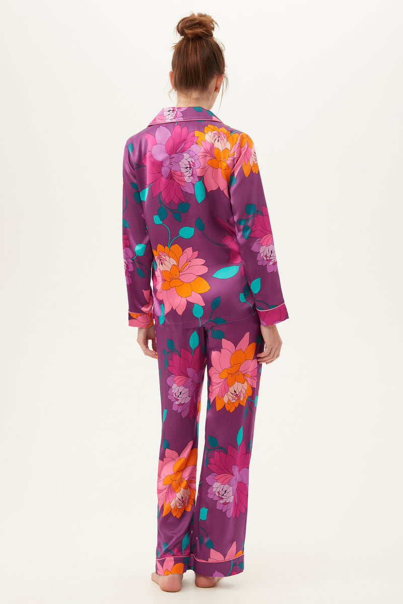 EVENING BLOOM LONG SLEEVE CLASSIC PJ SET in MULTI additional image 1