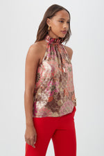 PLAYFUL 2 TOP in RUQA RED MULTI additional image 4