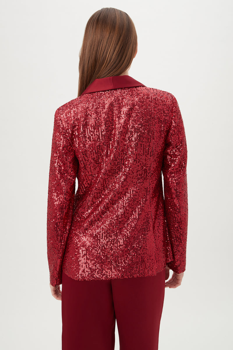 AI BLAZER in RUQA RED additional image 2
