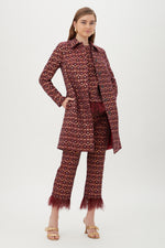 ASHER COAT in RUQA RED MULTI additional image 10