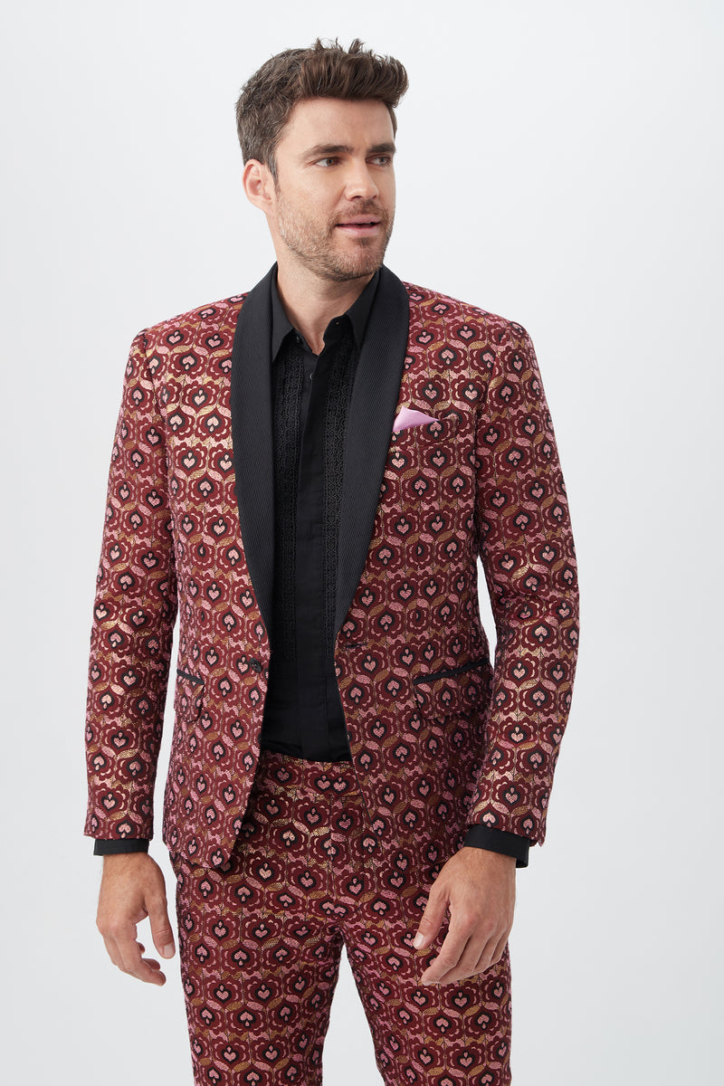 GREGORY BLAZER in RUQA RED MULTI additional image 4