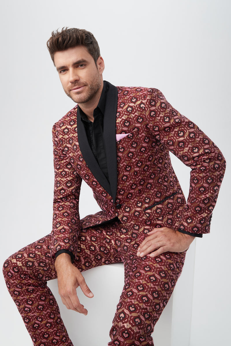 GREGORY BLAZER in RUQA RED MULTI additional image 6