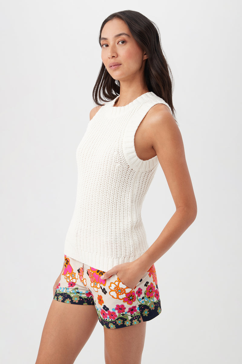 WATERFRONT SWEATER CAMI in WHITEWASH additional image 3