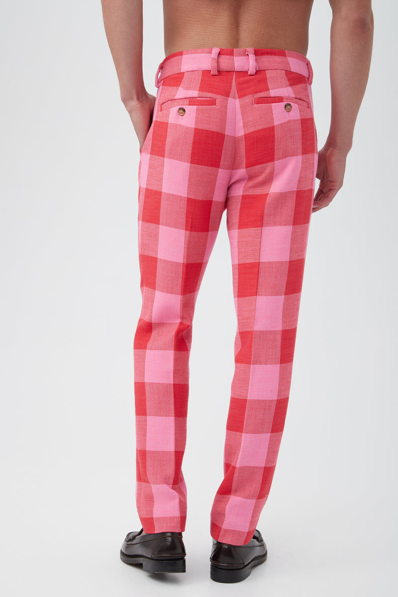 CLYDE SLIM TROUSER in TORCH/DESERT ROSE additional image 1