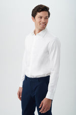 WESSEX LONG SLEEVE SHIRT in WHITE additional image 3