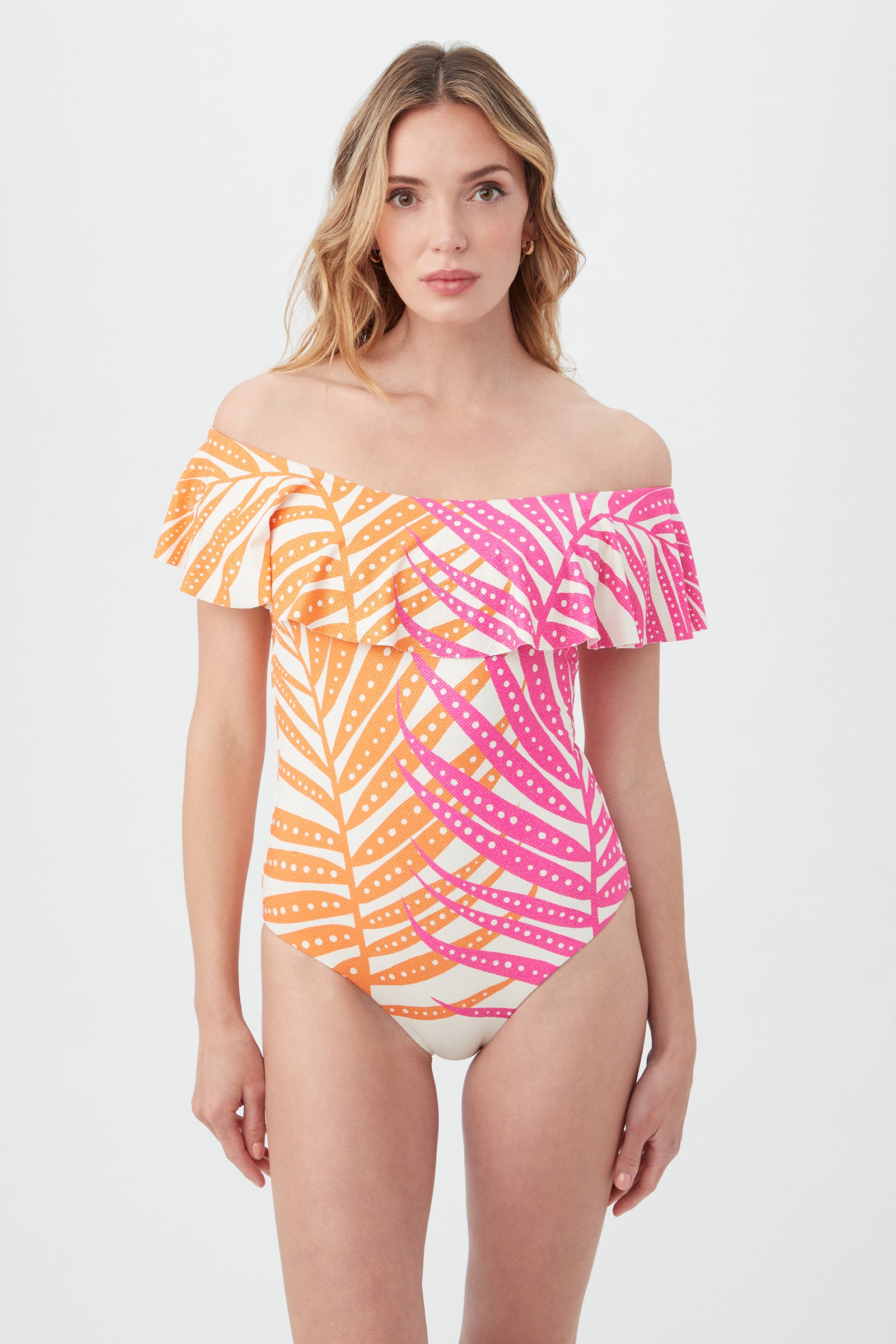 SHEER TROPICS OTS RUFFLE PC - Main Image
