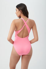 MONACO WRAP PLUNGE ONE PIECE in CARNATION PINK additional image 6