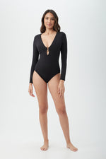 MONACO RING FRONT PADDLE SUIT in BLACK additional image 6