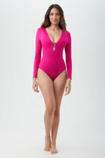 MONACO RING FRONT PADDLE SUIT in SANGRIA additional image 10