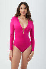 MONACO RING FRONT PADDLE SUIT in SANGRIA additional image 8