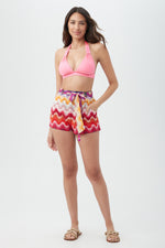 MONACO RING HALTER TOP in CARNATION PINK additional image 5