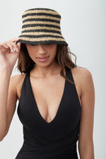 TRINA TURK PALO BUCKET HAT in NATURAL additional image 3
