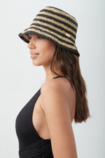 TRINA TURK PALO BUCKET HAT in NATURAL additional image 4