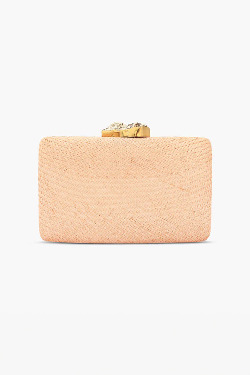 KAYU JEN WITH STONES CLUTCH in NATURAL additional image 4