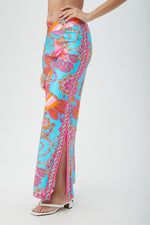MEILANI BORDER SIDE SLIT PANT in MULTI additional image 3