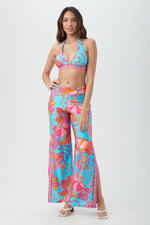 MEILANI BORDER SIDE SLIT PANT in MULTI additional image 2