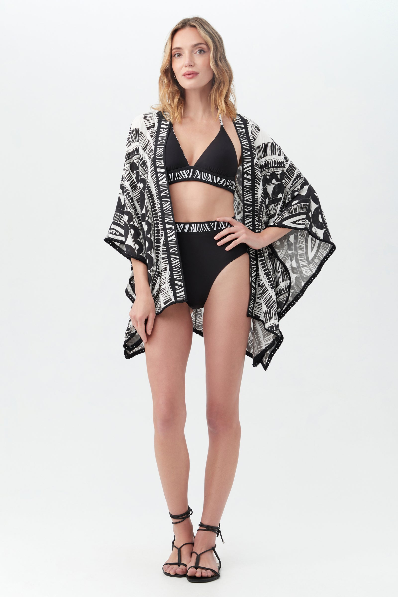 HULA FRINGE KIMONO