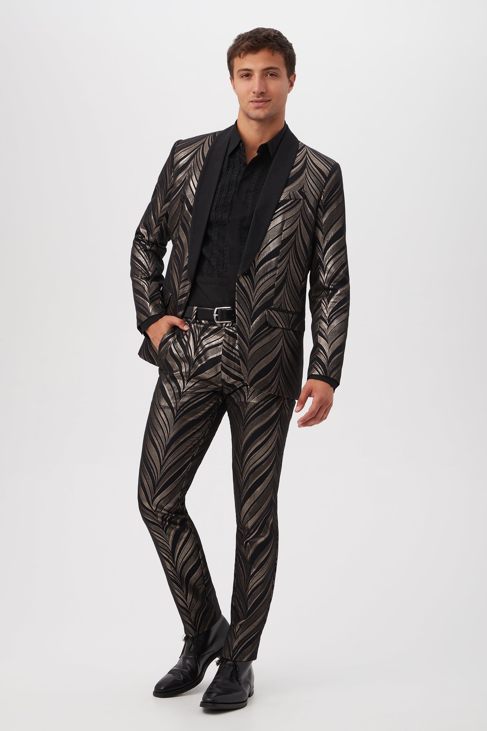 Clyde Slim Trouser - Descanso Chevron Jcq.