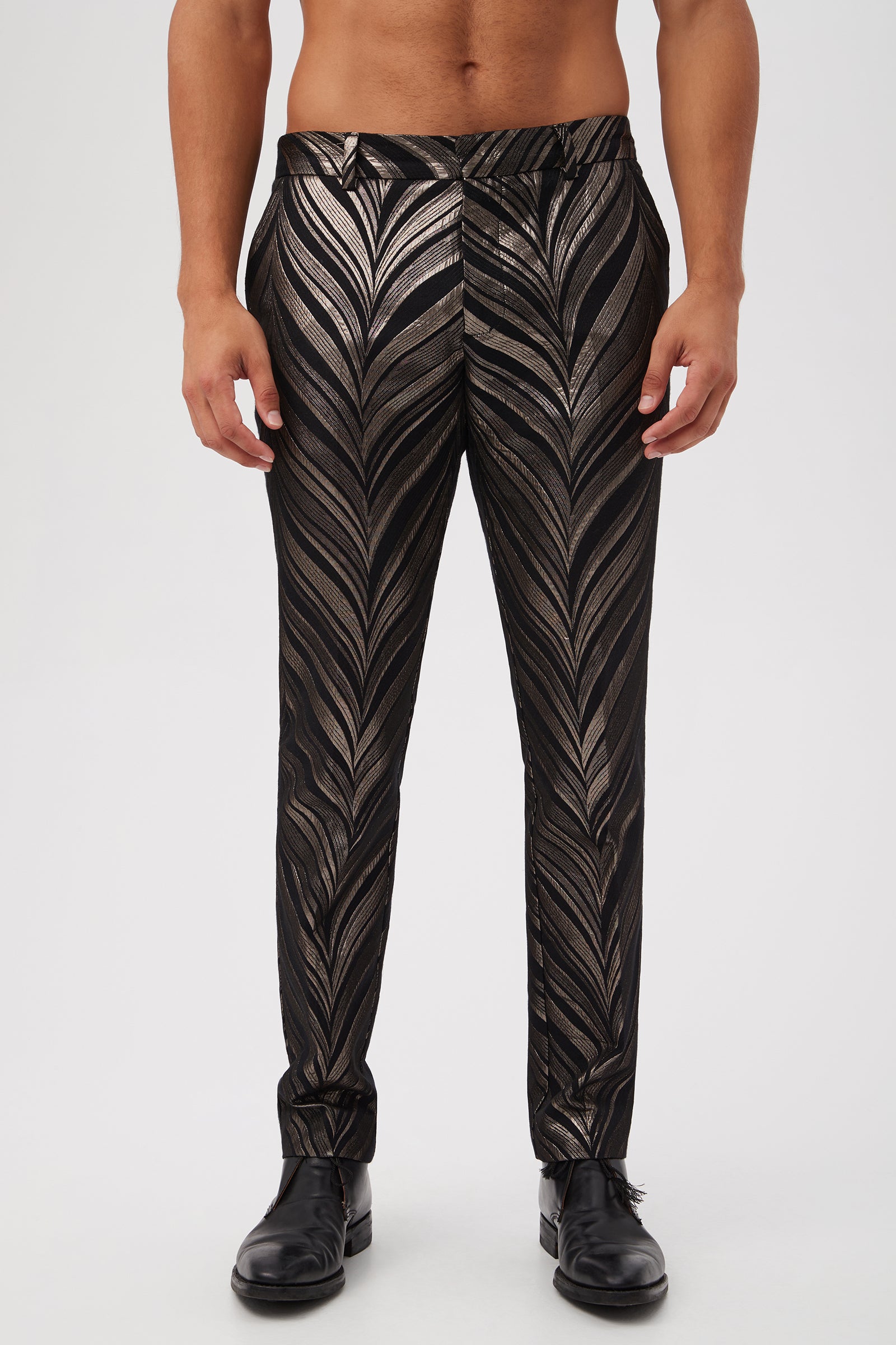 Clyde Slim Trouser - Descanso Chevron Jcq.
