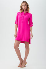 PORTRAIT SHIRT DRESS in TRINA PINK additional image 3