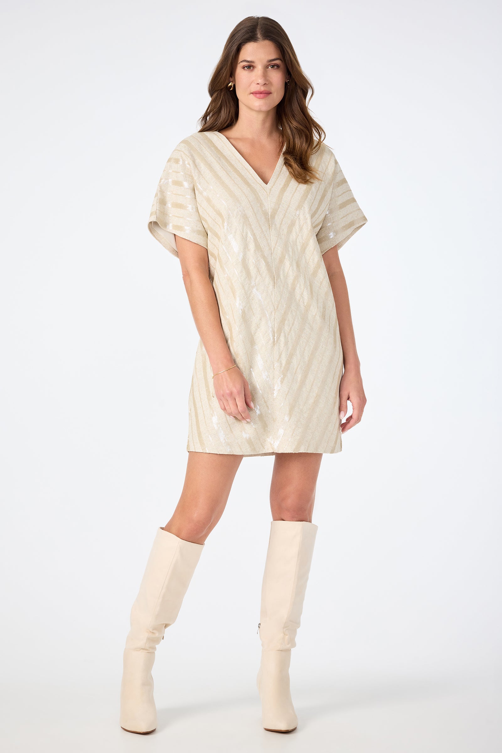 Elisabetta Short-Sleeve Dress