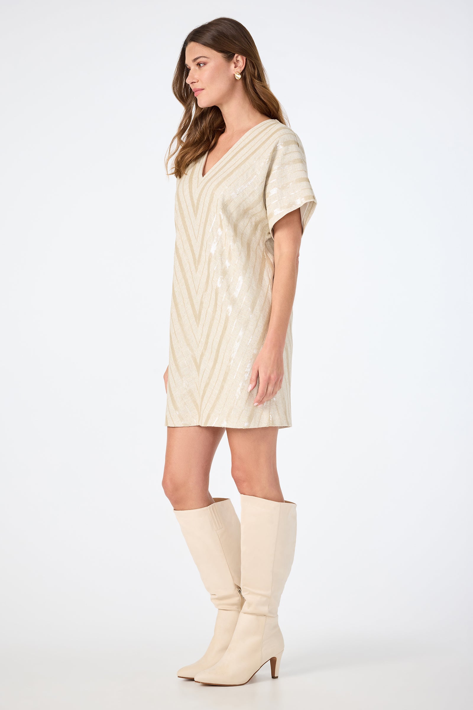Elisabetta Short-Sleeve Dress
