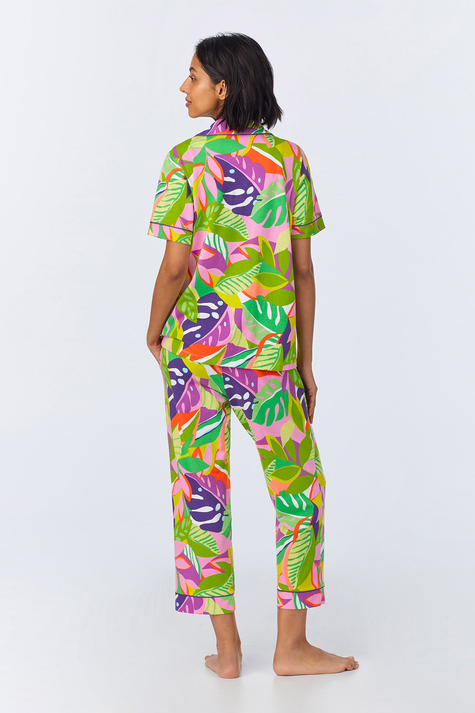 Crop Classic PJ Set - Jungle Stretch Jersey
