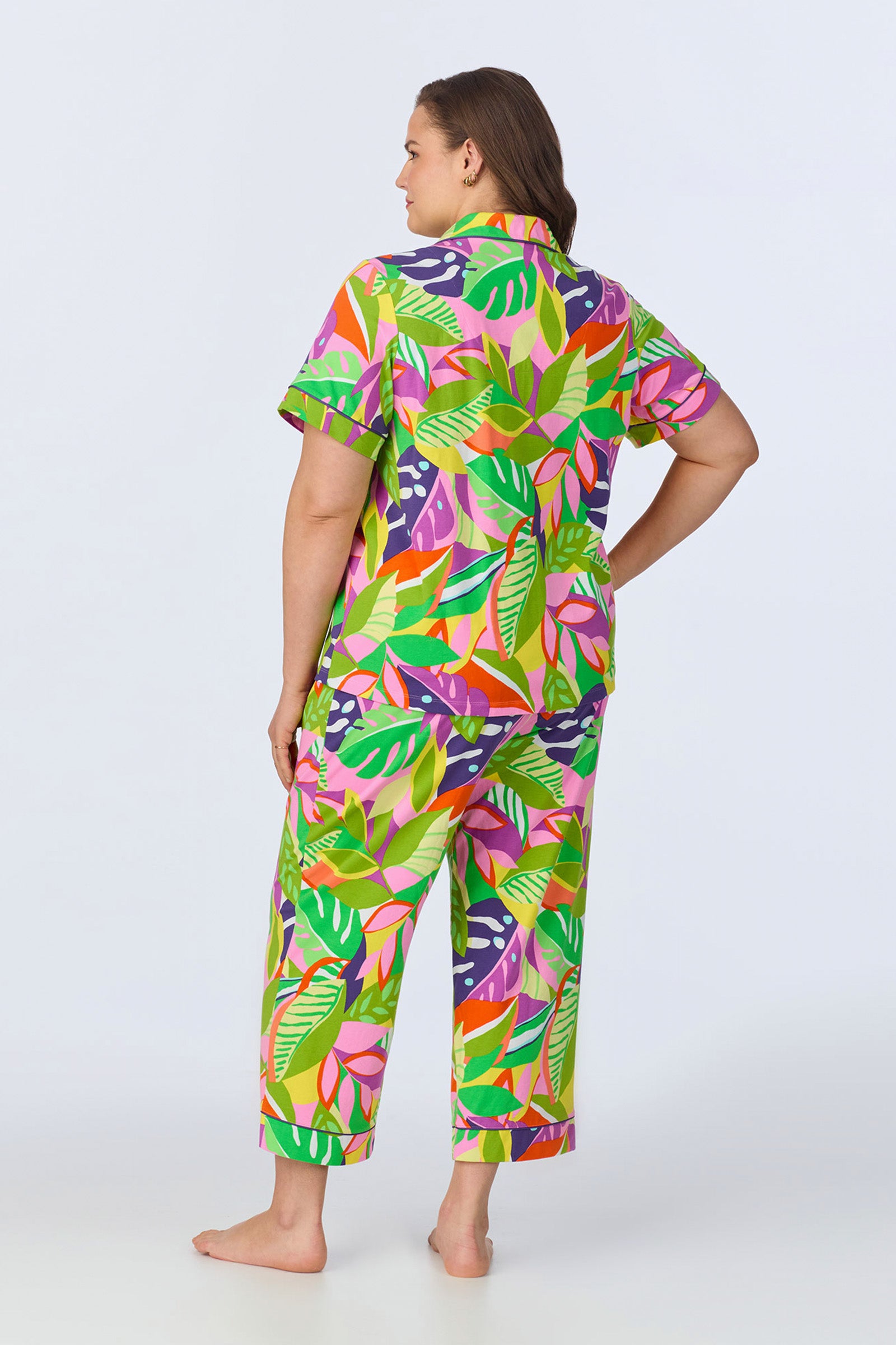 Crop Classic PJ Set - Jungle Stretch Jersey