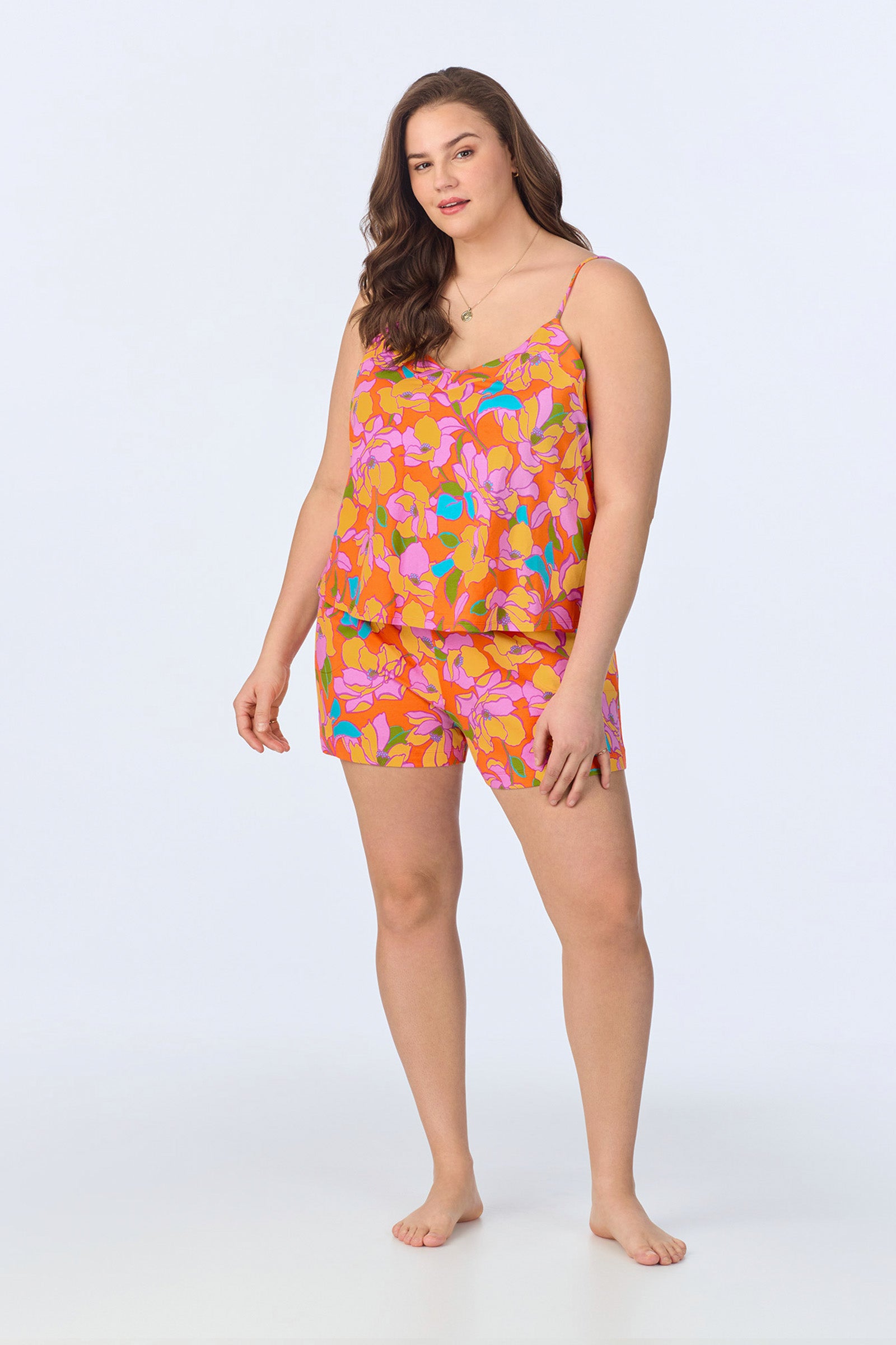 Cami Shorty PJ Set - Floral Stretch Jersey