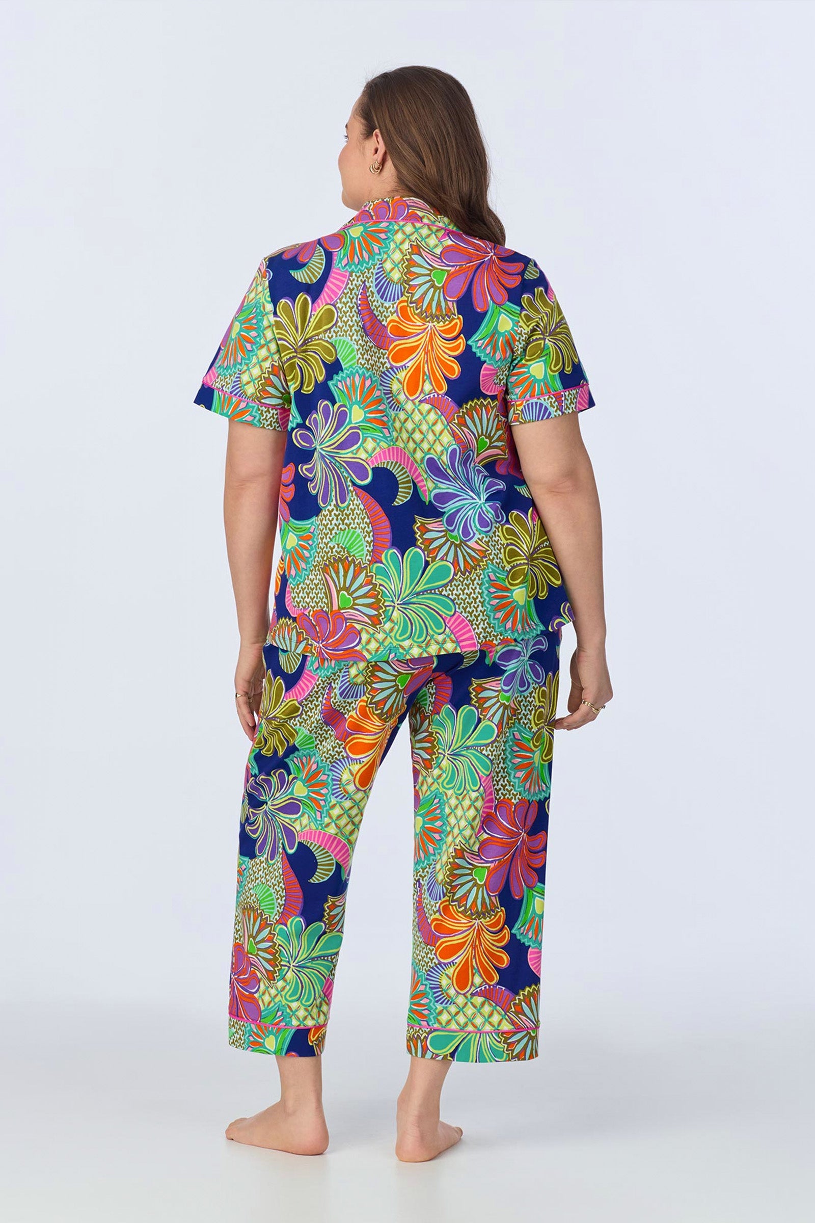 Crop Classic PJ Set - Zanzibar Stretch Jersey