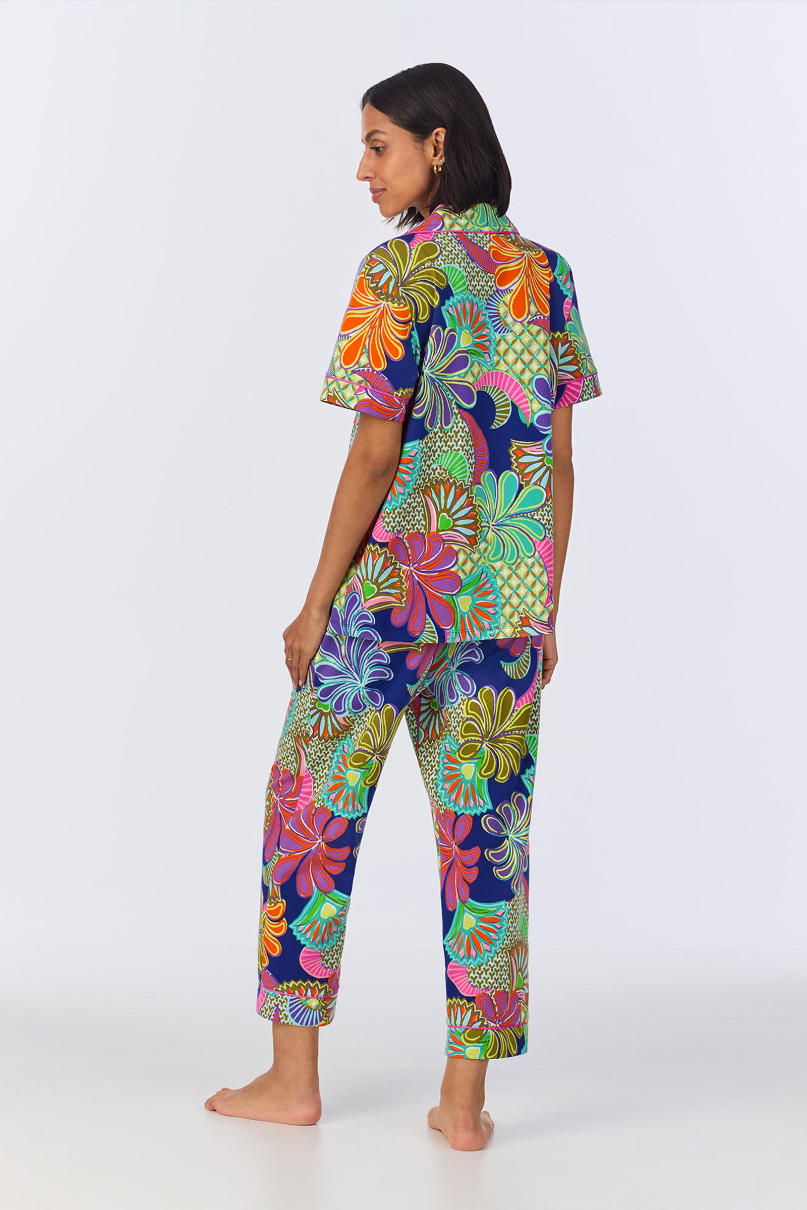 Crop Classic PJ Set - Zanzibar Stretch Jersey