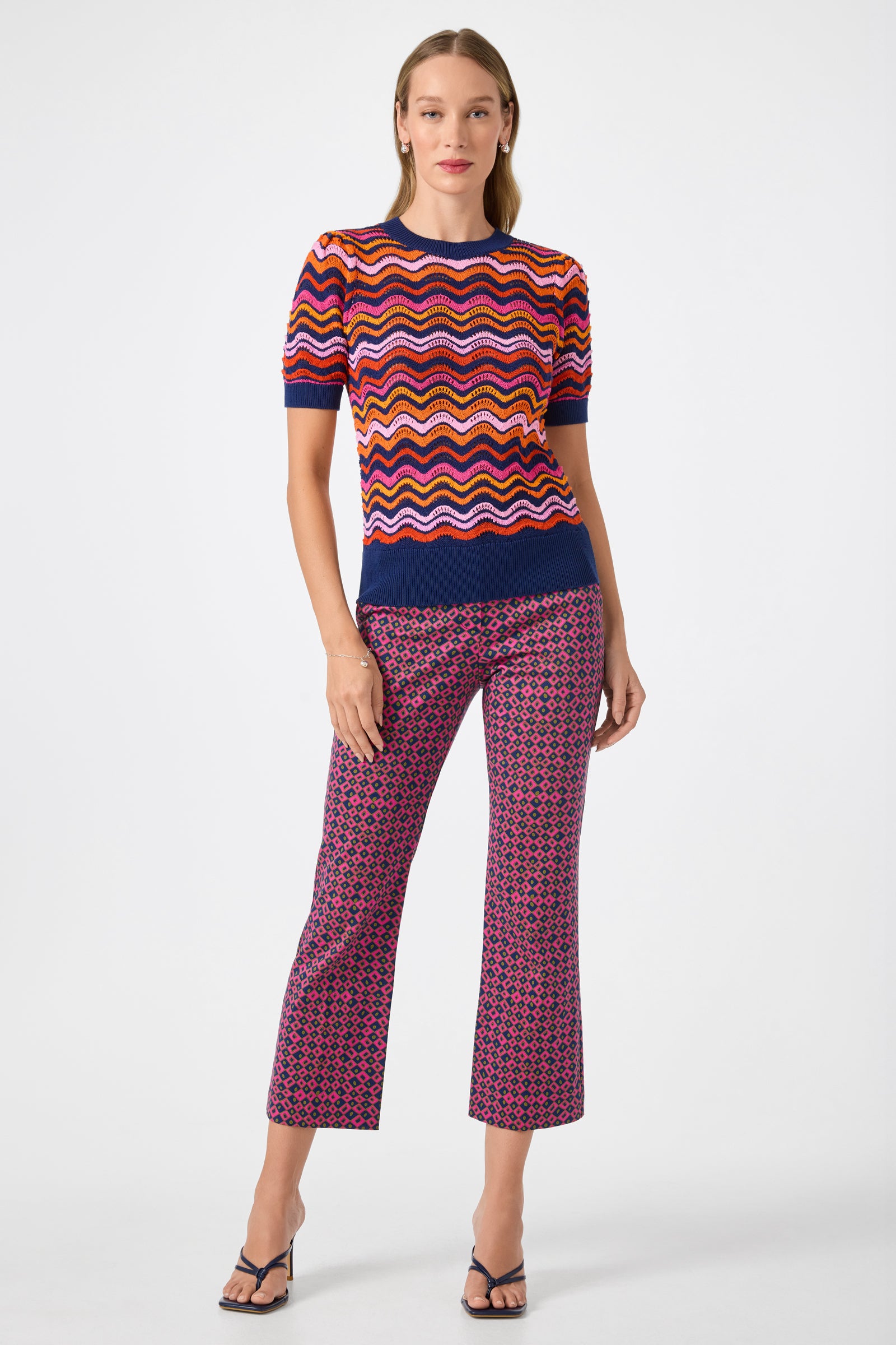 Marbella Wavy Knit Pullover
