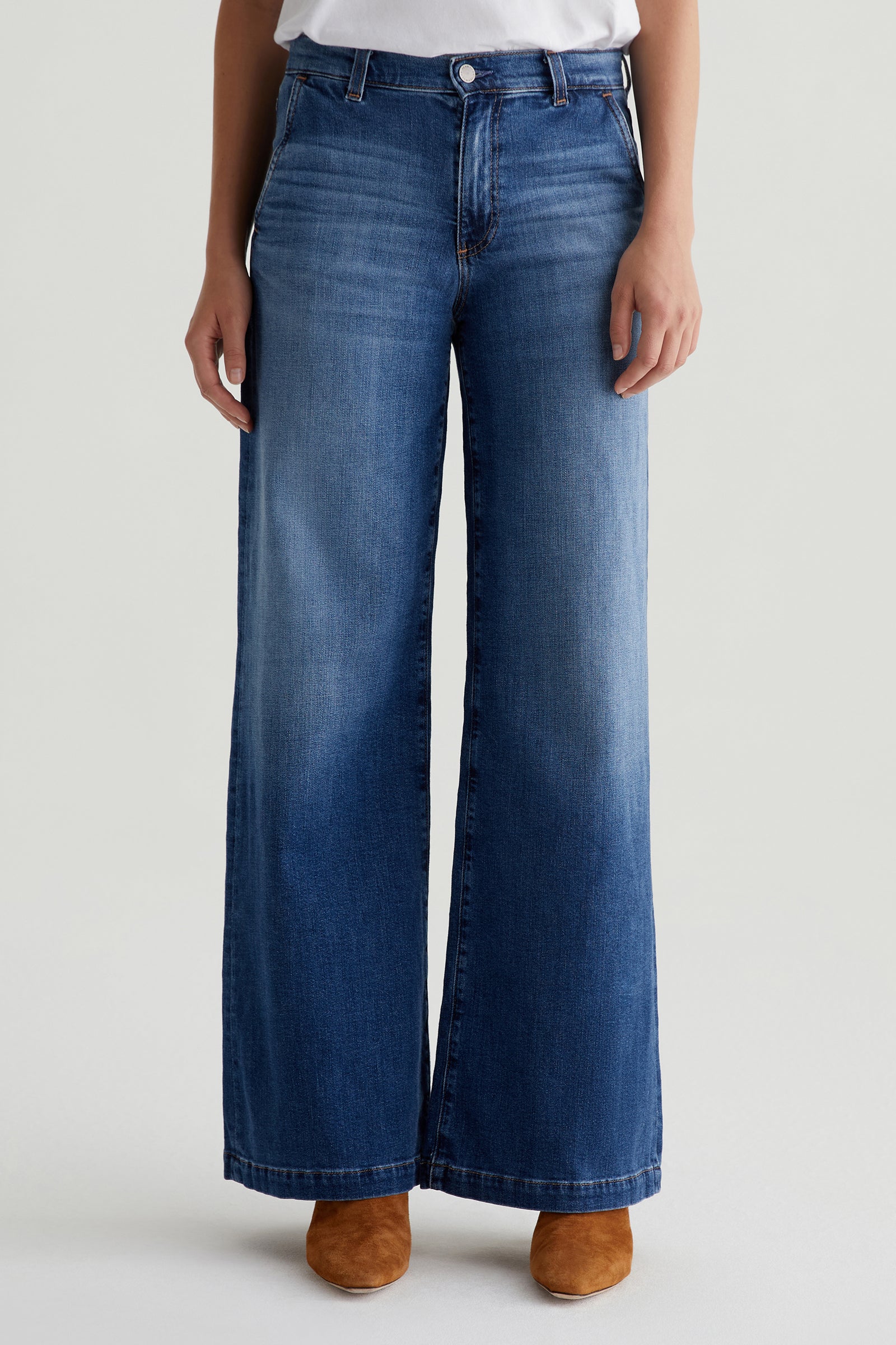 AG Stella Low-Rise Palazzo Jean Indigo