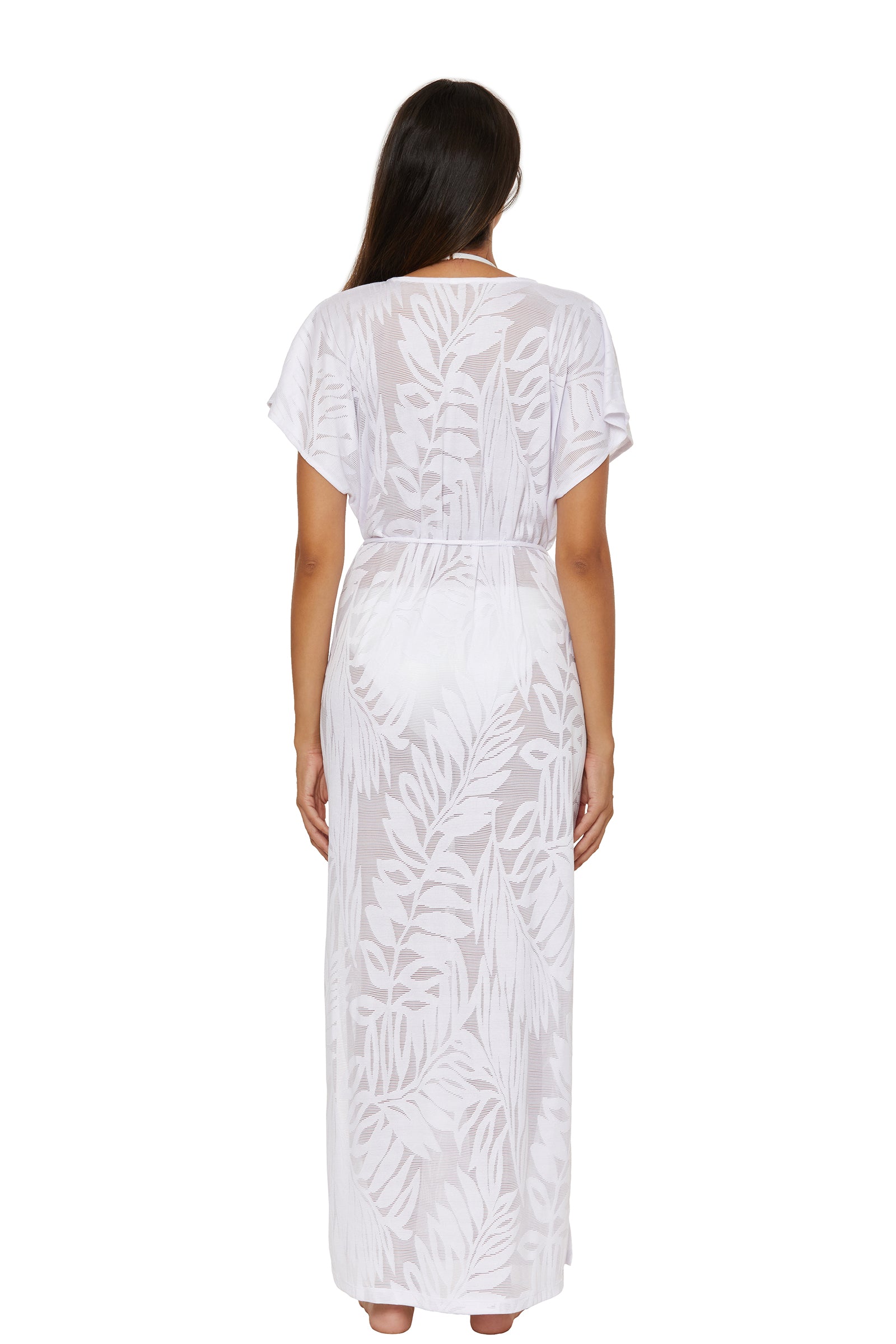 Catamaran Belted Maxi Dress Cover-Up