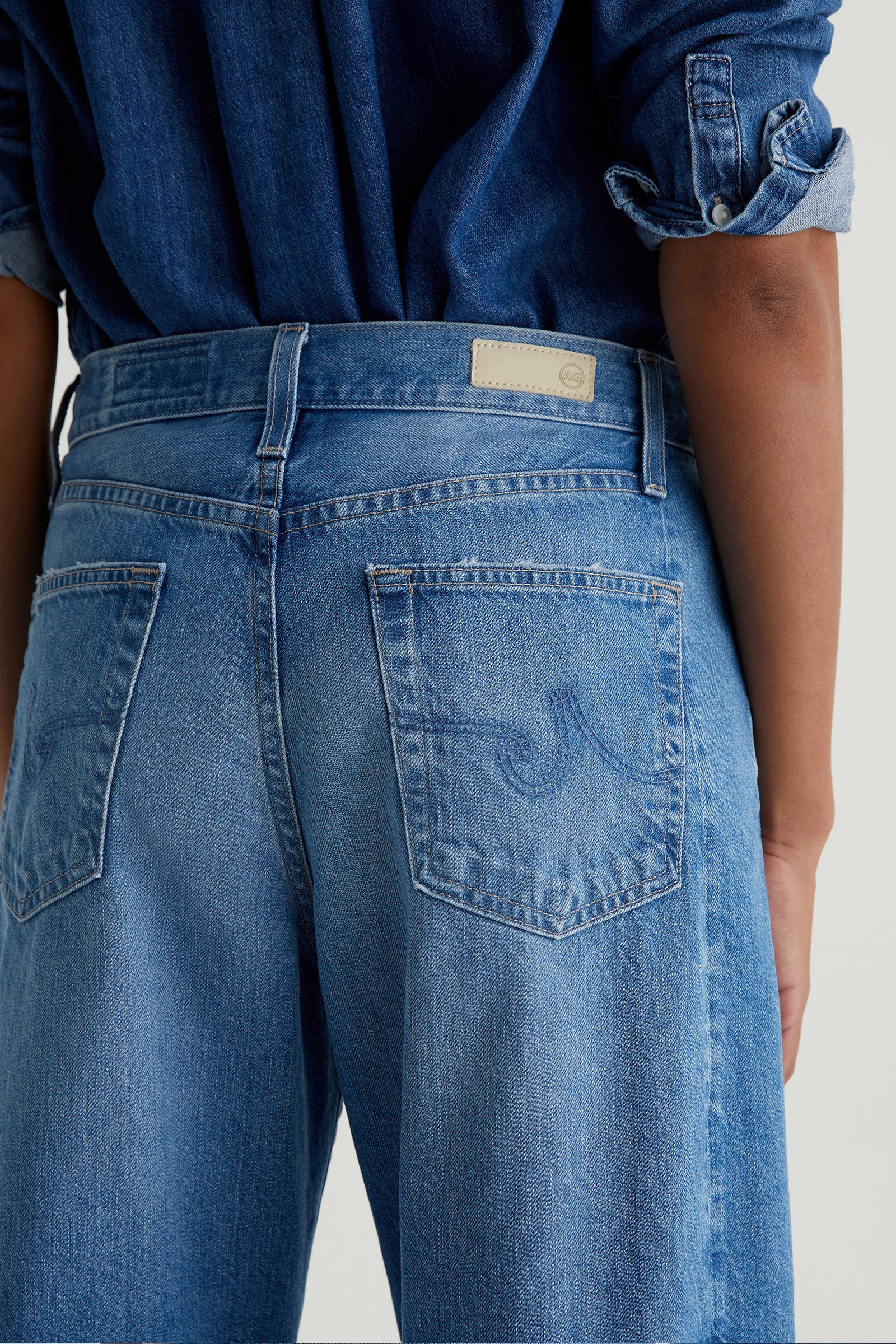 AG Hattie High-Rise Barrel Jean