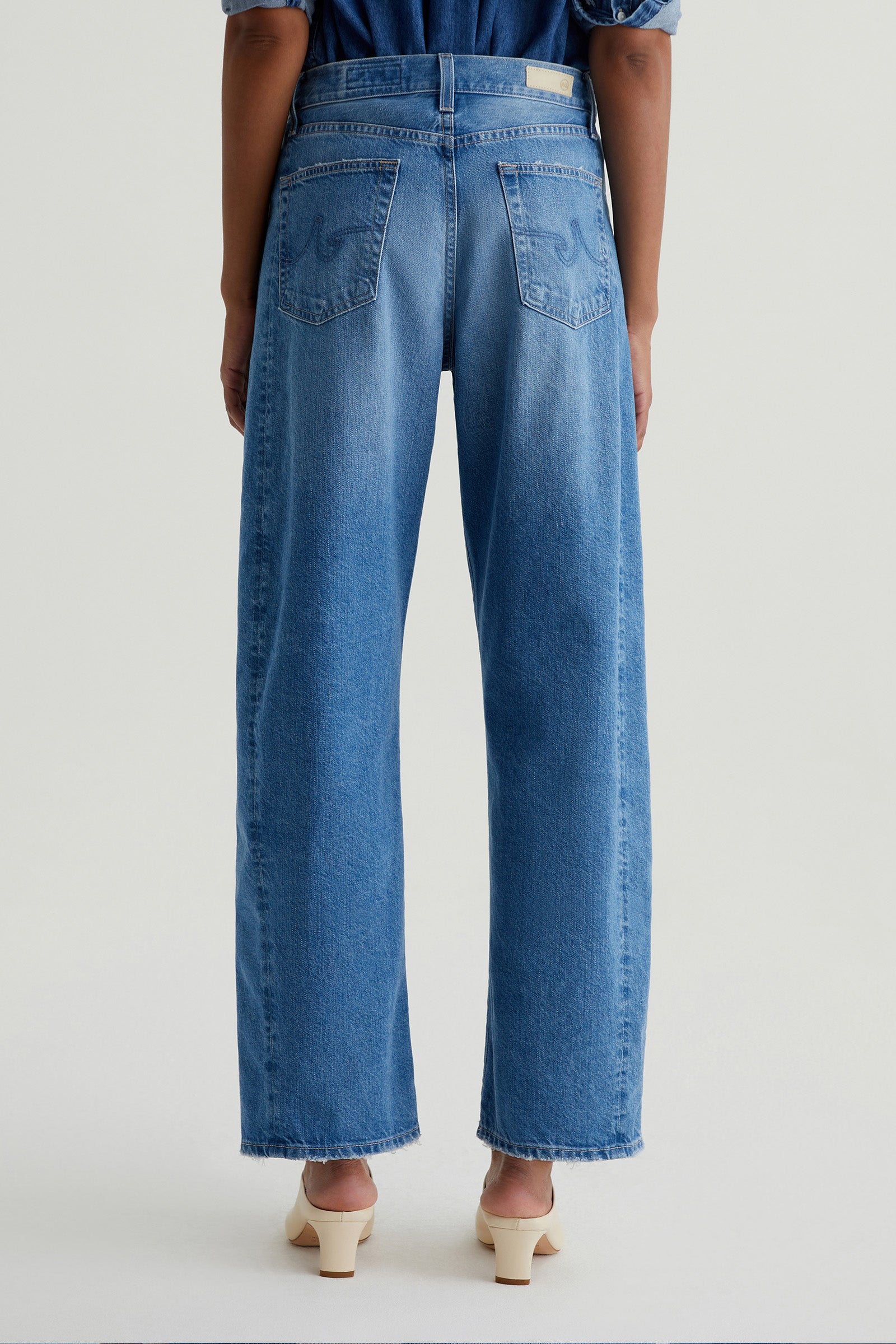 AG Hattie High-Rise Barrel Jean