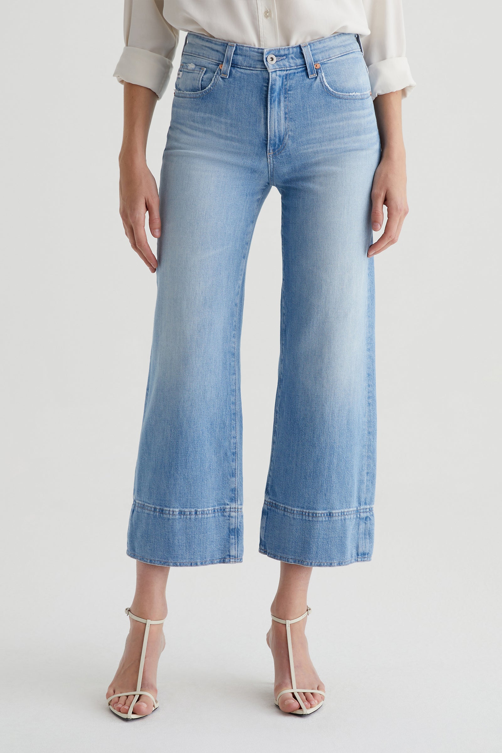 AG Saige Wide Leg Crop Jean - Main Image