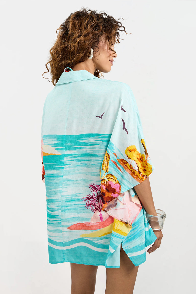 Of course! Please provide the keywords you'd like me to use for the Cover-Up Tunic - Cyclades.