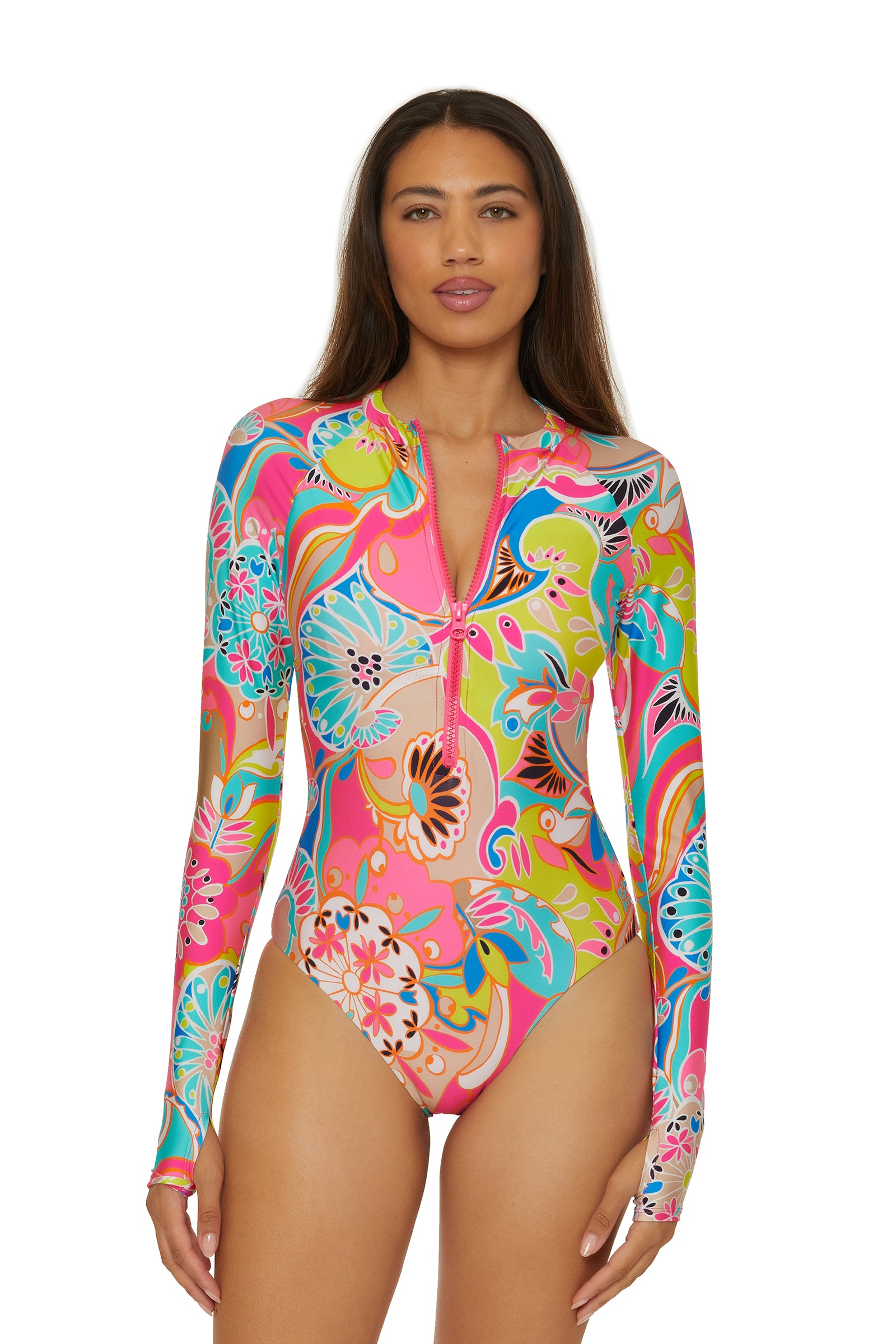 Long-Sleeve Zip-Up Paddlesuit - Venus
