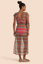 ISEREE CROCHET COLUMN DRESS in SUGARBERRY/MULTI additional image 1