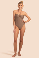 EMPIRE BANDEAU ONE PIECE in EMPIRE BANDEAU ONE PIECE additional image 3